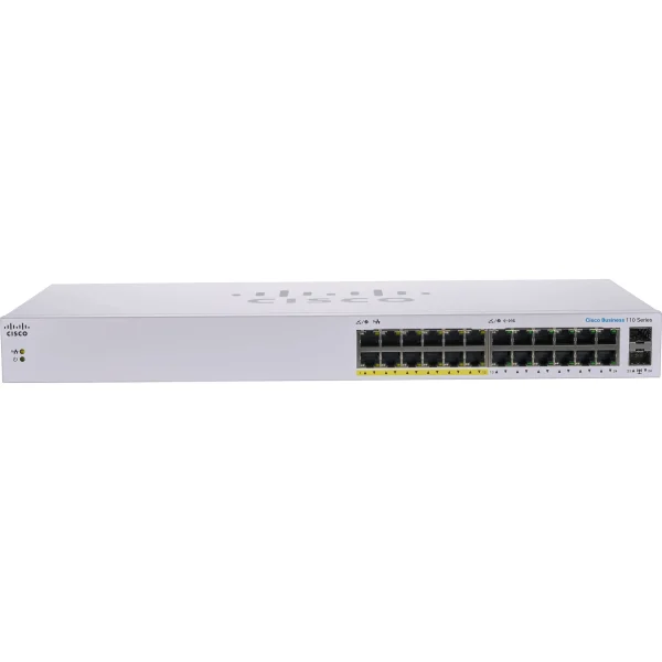 CISCO CBS110-24PP-EU Unmanaged 24 GIGA ports 12 support PoE with 100W 1