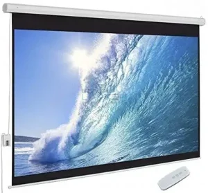  Motorized Projection Screen Electric Roll Up Projector Screen With Remote 600 x 450 cm