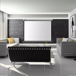 Electric display Screen Projector with wired and non-wired remote 200 x 200 cm