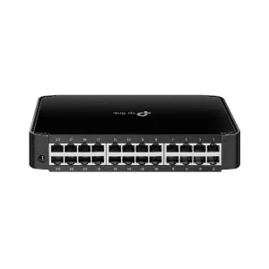 The TP-Link TL-SF1024M boasts 24 high-speed 10/100Mbps Auto-Negotiation RJ45 ports, ensuring efficient