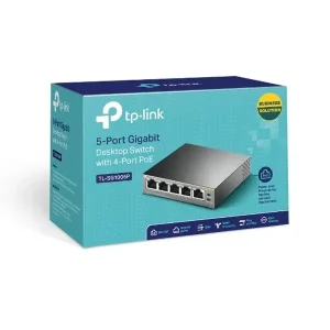TP-Link, TL-SG1005P 5-Port Gigabit Desktop Switch, with 4-Port PoE,