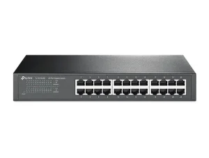 The TP-Link TL-SG1024D is a high-performance 24-port Gigabit switch designed for both desktop and rackmount use