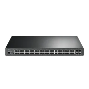 TP-Link TL-SG3452XP JetStream 48-Port Gigabit and 4-Port 10GE SFP+ L2+ Managed Switch with 48-Port PoE+_