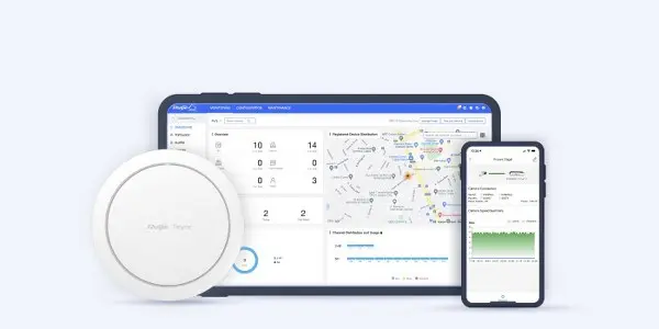 Ruijie Reyee RG-RAP2266, Reyee Wi-Fi 6 AX3000 Indoor Ceiling-Mount Access Point Ruijie Reyee RG-RAP2266, Reyee Wi-Fi 6 AX3000 Indoor Ceiling-Mount Access Point
